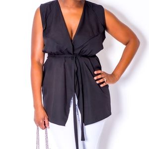 Black Sleeveless Vest